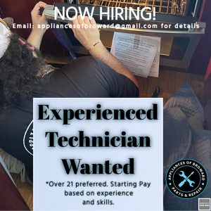Experienced Appliance Technician Wanted